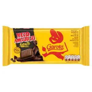 Choc Garoto 80G Meio Amargo