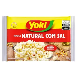 Yok Pipoca Micro Natural Sal 100G
