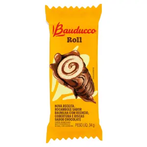 Bolinho Bauducco Roll Cake Choc 34G