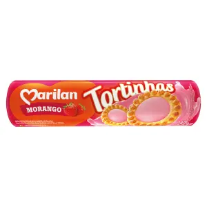 Bisc Tortinhas Morango 140G Marilan