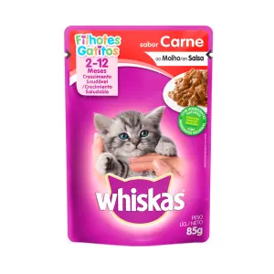 Alim Gato Whiskas 85G-Pouch Carne Filht