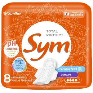 Abs Sym Seco Laranja C/Abas - 08 Unid