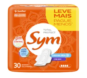 Abs Sym Seco Laranja C/Abas - 30Un