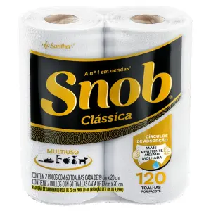 Toalha Papel Snoob Classica C/120