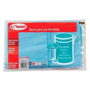 Saco P/Lixo Teiu 15 Lt Azul 20Un