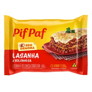 Lasanha a Bolonhesa Pif Paf 600G cx 6Kg
