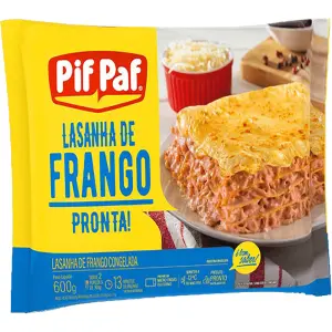 Lasanha de Frango Pif Paf 600G cx 6Kg