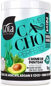 Cr Pent Gota Dourada Cachos Abacate/Argan 1Kg