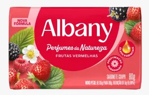 Sabonete Albany Perfume da Natureza Frutas Vermelha 80G